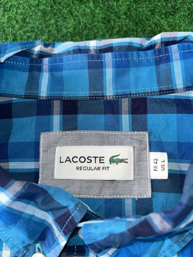 Camisa Lacoste Manga Corta Logo Bordado