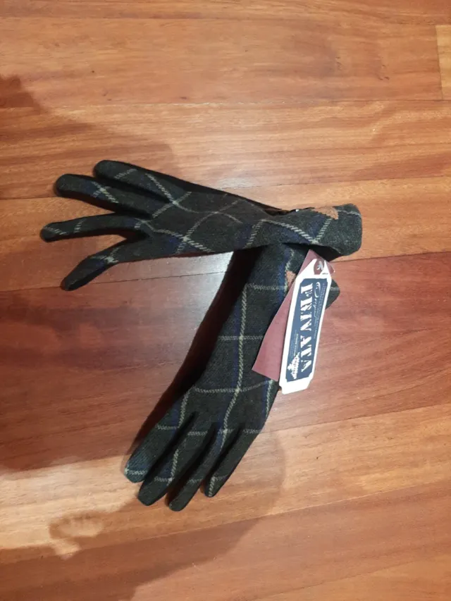 Guantes de cuadros para mujer