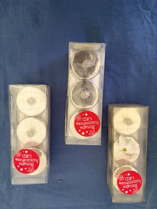 Set 3 confezioni candeline LED