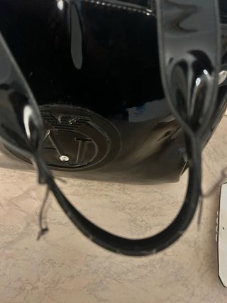 Borsa Armani Jeans vernice nera