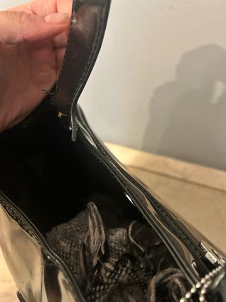 Borsa Armani Jeans vernice nera