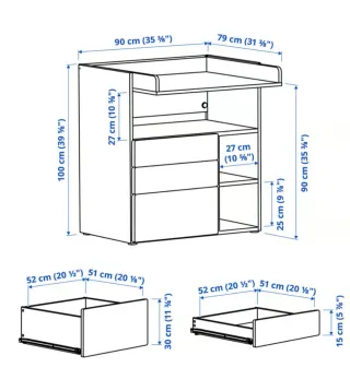 Cambiador bebé SMastad