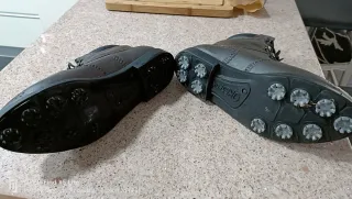 Botines de golf marrones