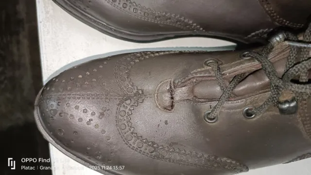 Botines de golf marrones