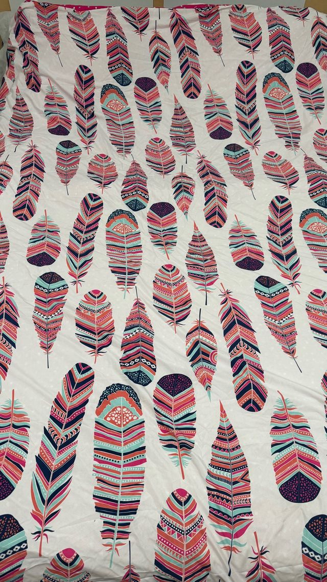 Funda Nórdica Individual Plumas Multicolor