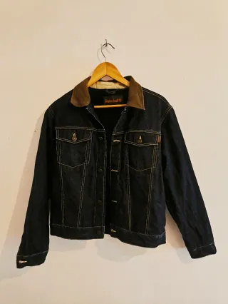 Chaqueta vaquera Timberland azul y marrón