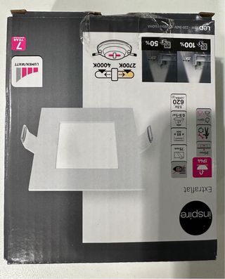 6 Focos empotrables techo