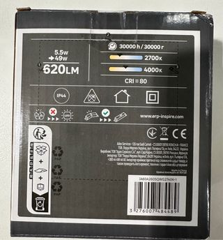 6 Focos empotrables techo