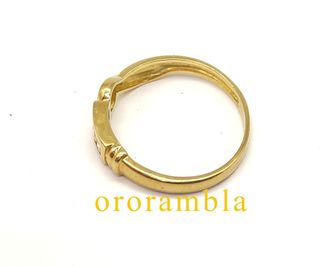Anillo Oro 18k con Circonitas