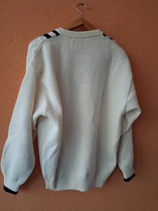 Maglione Malagrida V-neck color panna