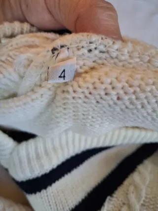 Maglione Malagrida V-neck color panna