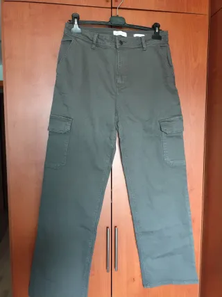 Pantalón cargo Springfield mujer gris