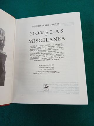 Benito Perez Galdos Obras completas 3 Novelas y Mi