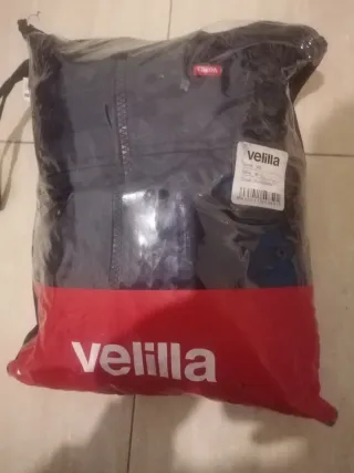 Chubasquero Velilla Talla M Negro/Rojo