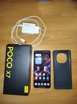Poco X7 5G Preto 8/256GB Verde com capa e película