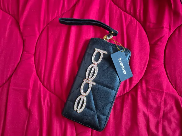 Cartera Bebe Negra con Brillantes