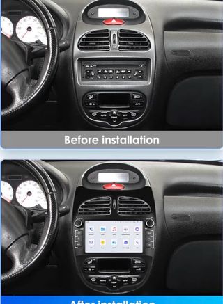 Radio pantalla Peugeot 306,306sw 4GB RAM