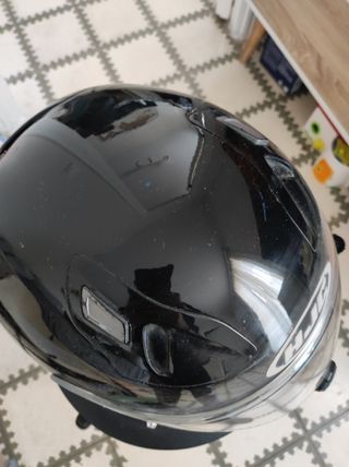 Casco Moto HJC FG17 Talla L Negro Brillo