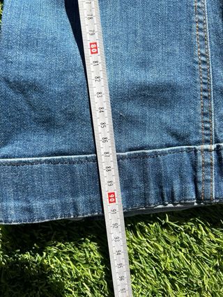 Tejano premamá flare azul