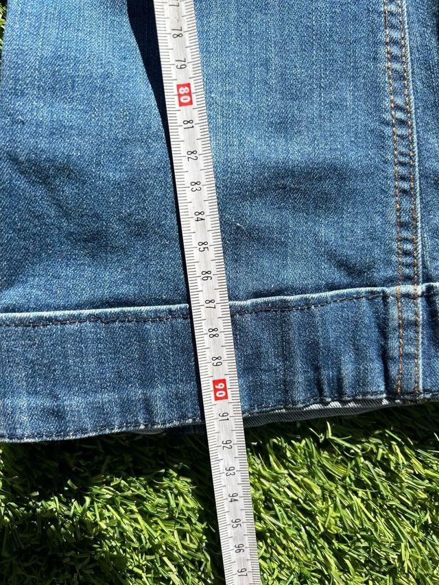 Tejano premamá flare azul