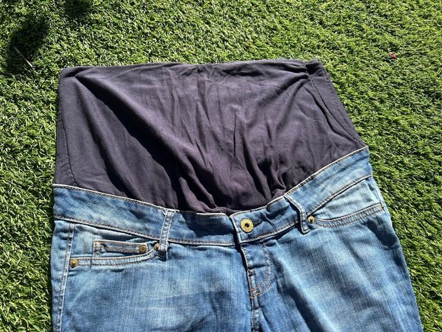 Tejano premamá flare azul