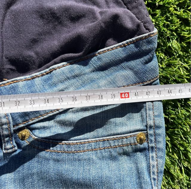 Tejano premamá flare azul