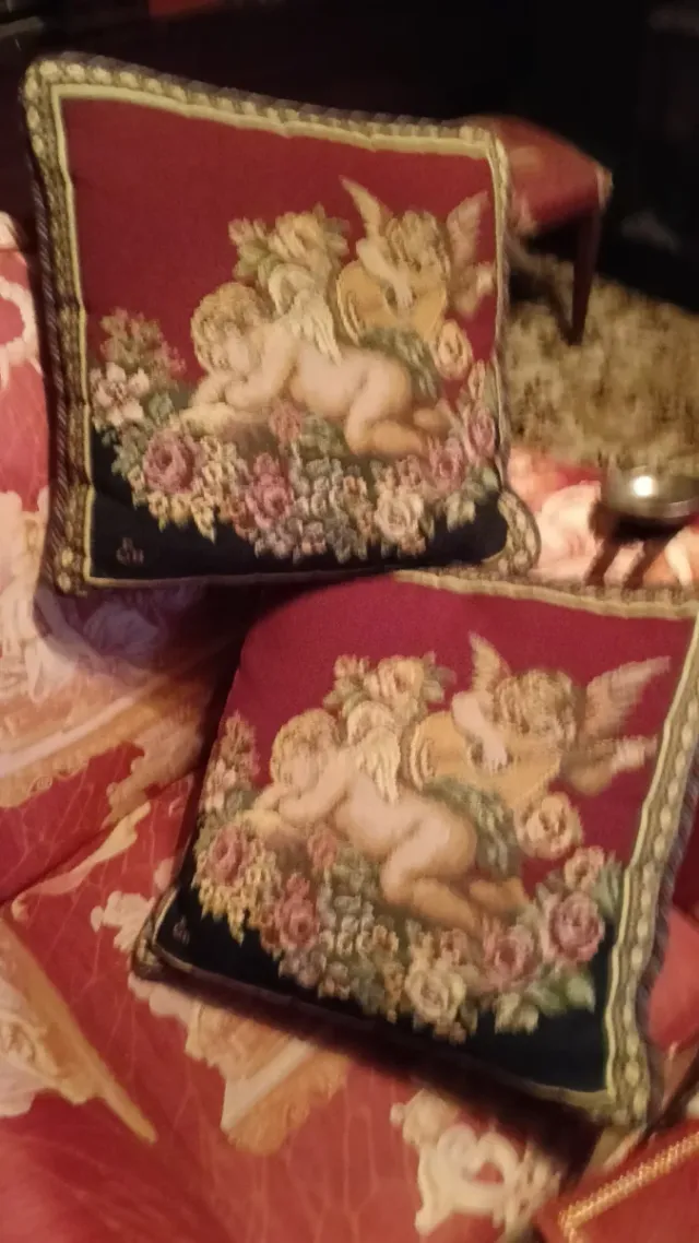 Cojines Decorativos Ángeles y Flores