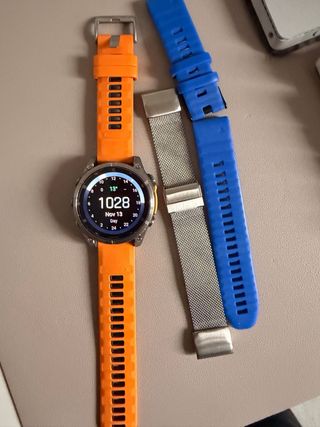 Garmin Fenix 8 Zafiro Titanio Naranja