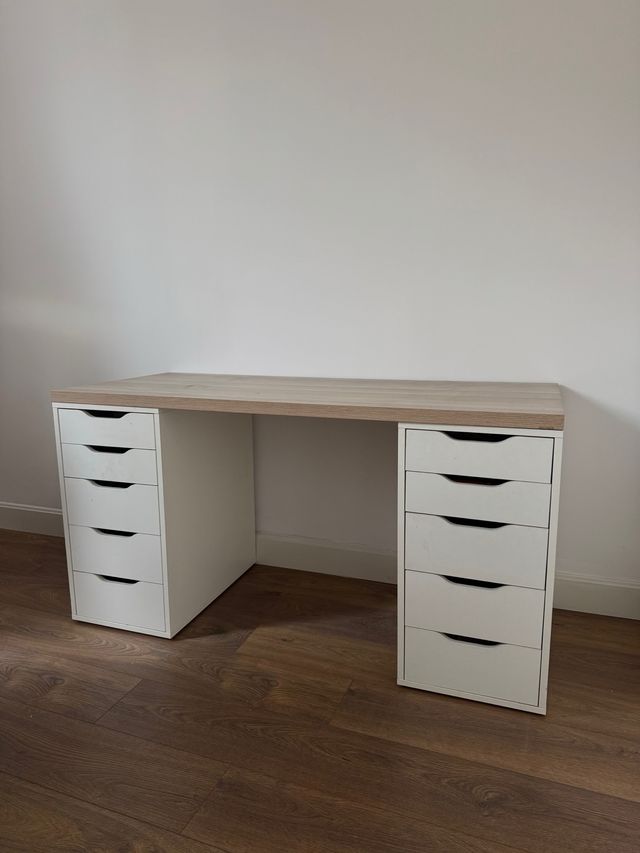 Escritorio 140x60 con 2 cajoneras