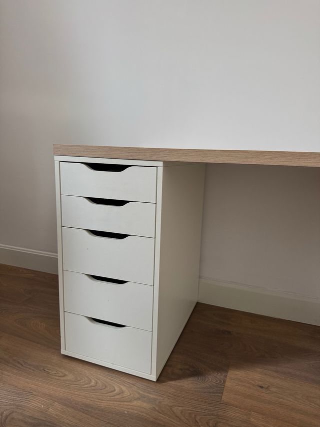 Escritorio 140x60 con 2 cajoneras