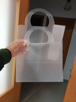 5 Bolso de mano transparente decorativo