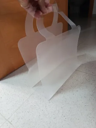 5 Bolso de mano transparente decorativo