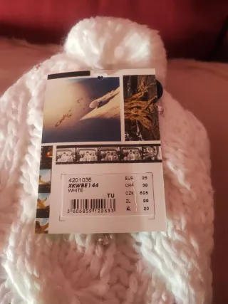 Gorro Blanco con strass plateado de Roxy