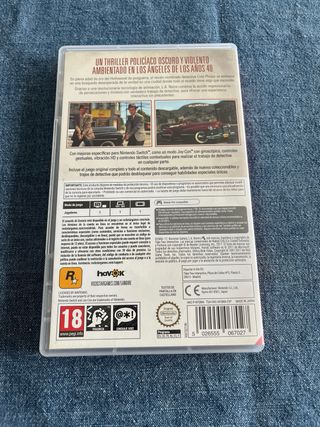 L.A. Noire Nintendo Switch