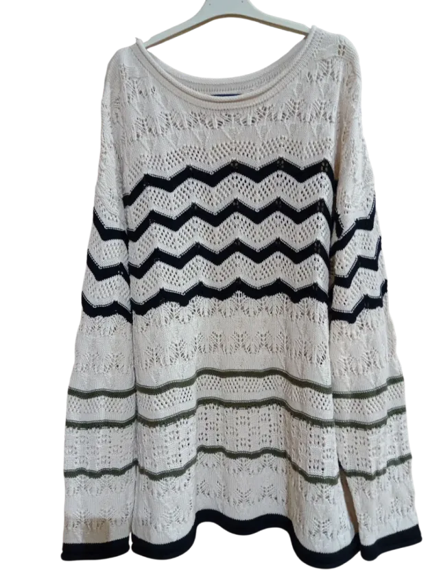Maglione Filo Bianco e Nero
