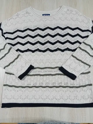 Maglione Filo Bianco e Nero