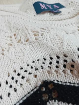 Maglione Filo Bianco e Nero