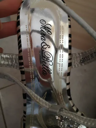 Scarpe con tacco Mina & Oli zebrate