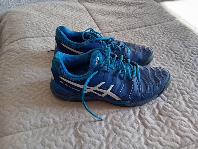 Zapatillas pádel Asics azules hombre