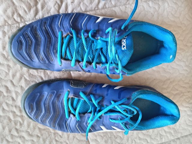 Zapatillas pádel Asics azules hombre