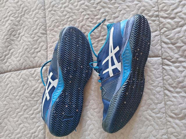Zapatillas pádel Asics azules hombre