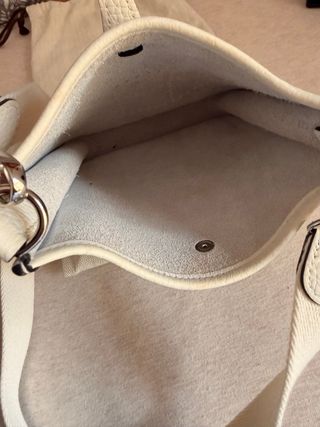 Bolso Hermès Beige/Blanco