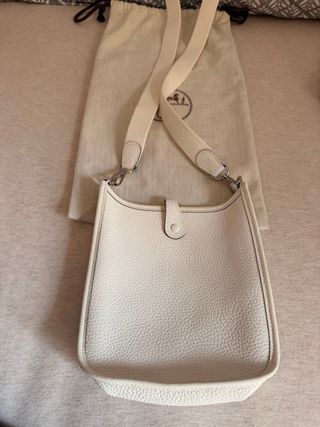 Bolso Hermès Beige/Blanco