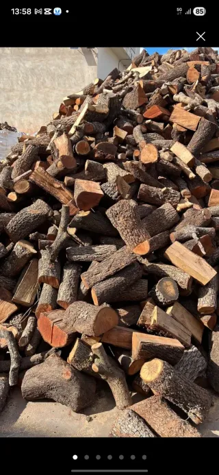 Leña para chimenea o barbacoa