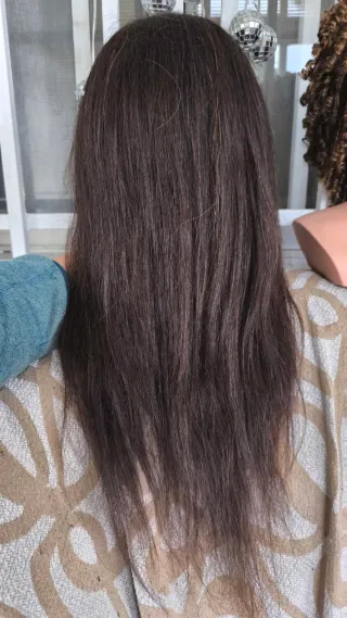 Cabeza Maniquí Peluquería Eurostil Castaña