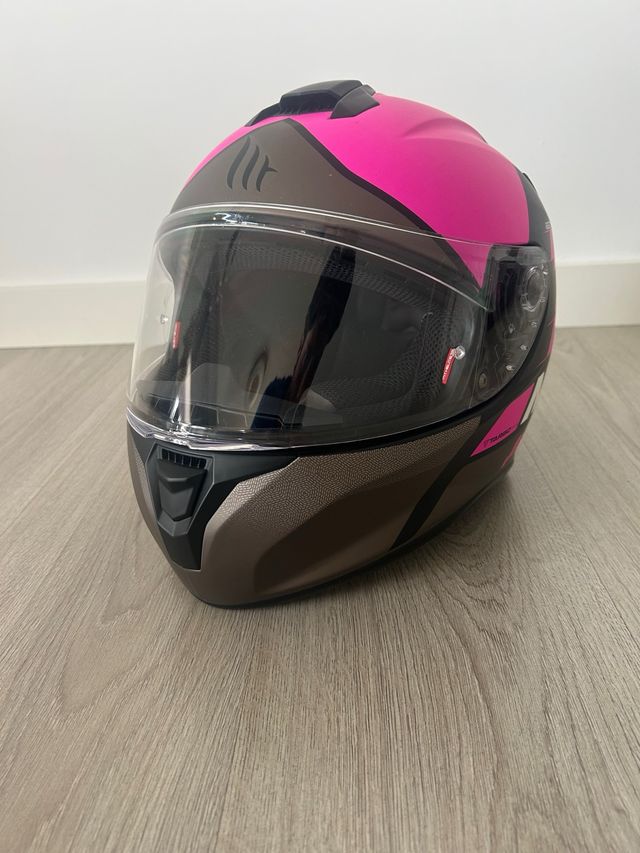 Casco de moto MT Targo pink Talla S