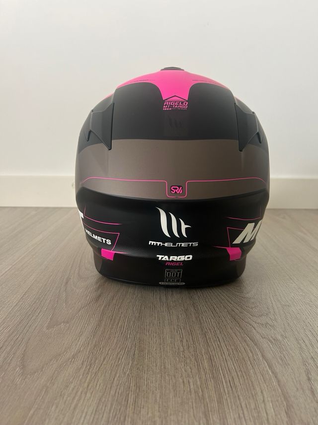 Casco de moto MT Targo pink Talla S