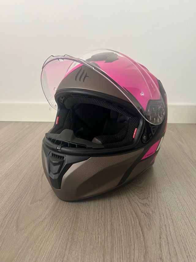 Casco de moto MT Targo pink Talla S