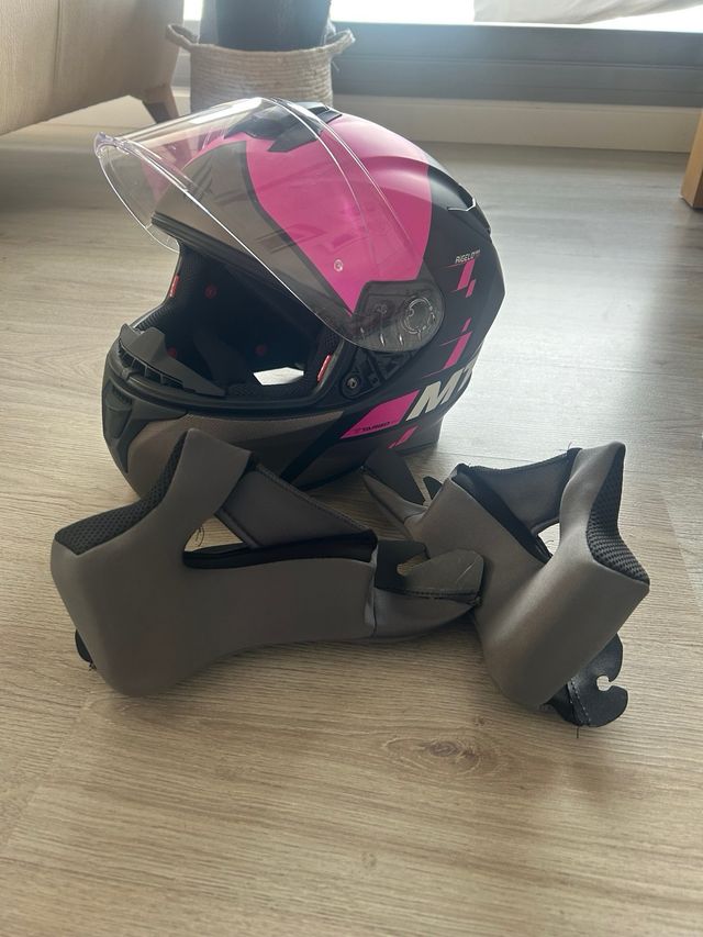 Casco de moto MT Targo pink Talla S