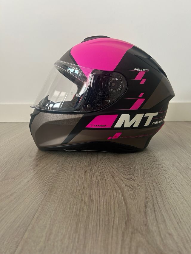 Casco de moto MT Targo pink Talla S